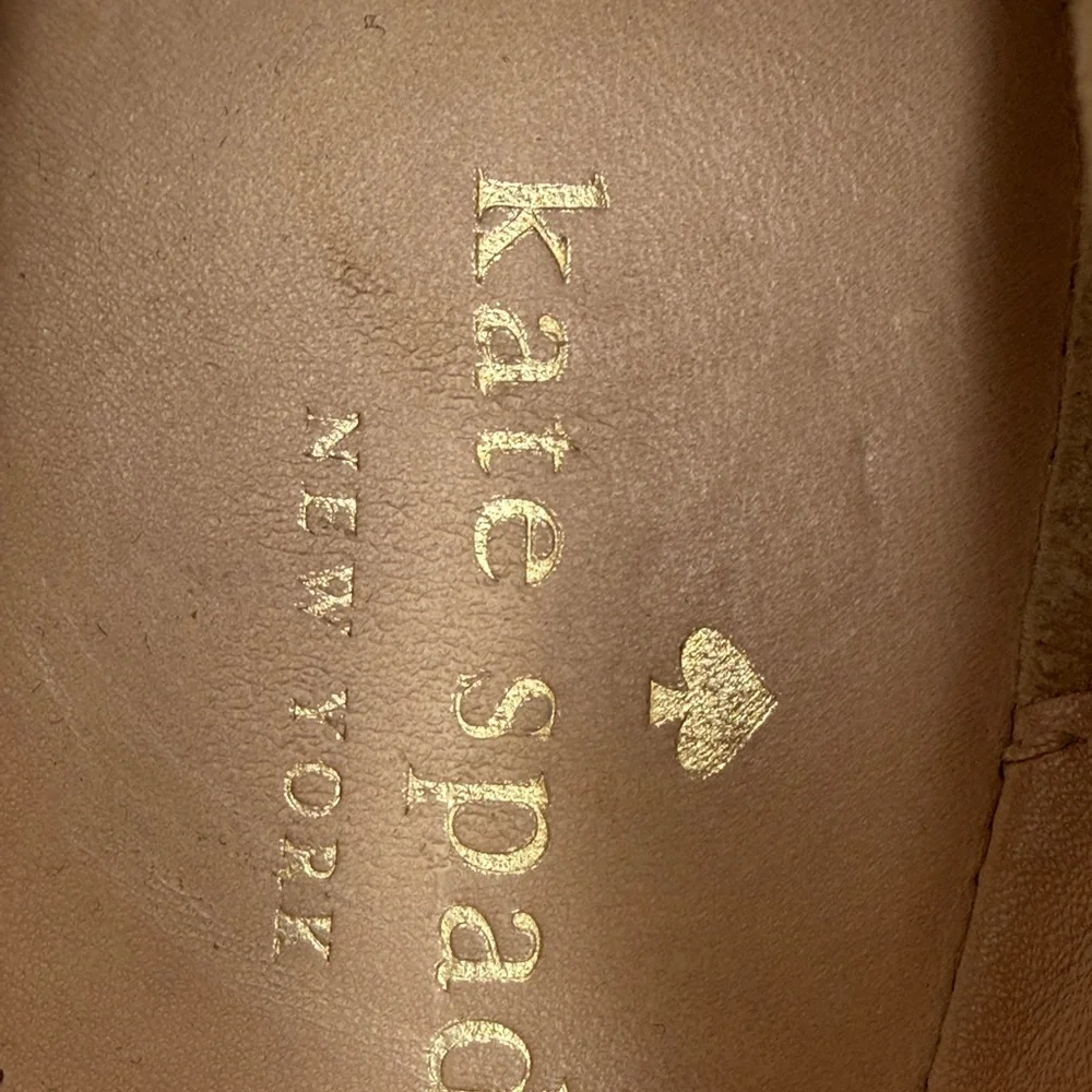 Kate Spade Metallic Silver Flats with Bow - Picture 5 of 10